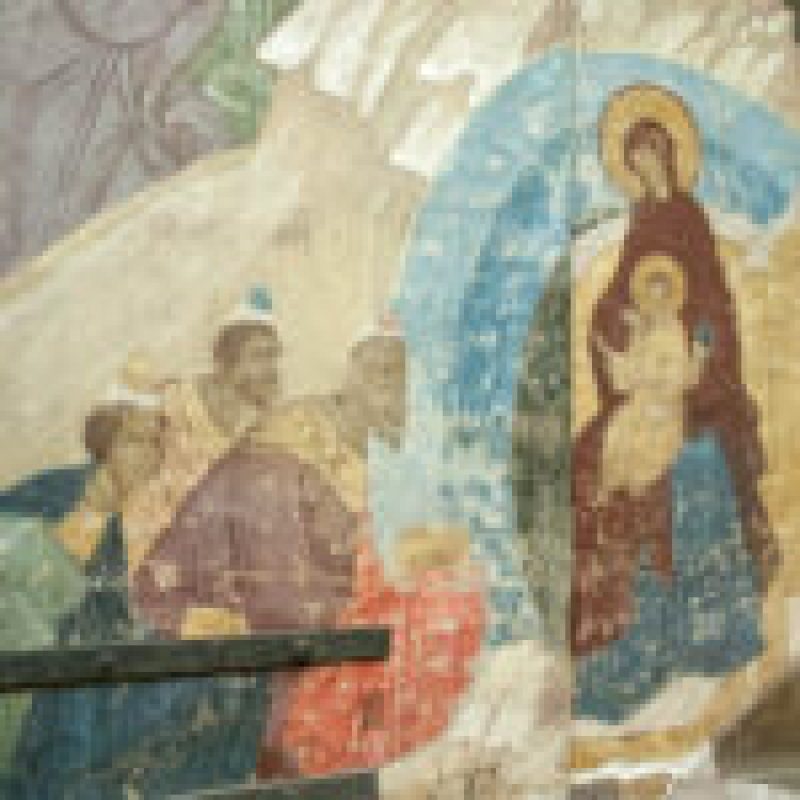 Riscoperti affreschi di Dionisij nella cattedrale della Dormizione